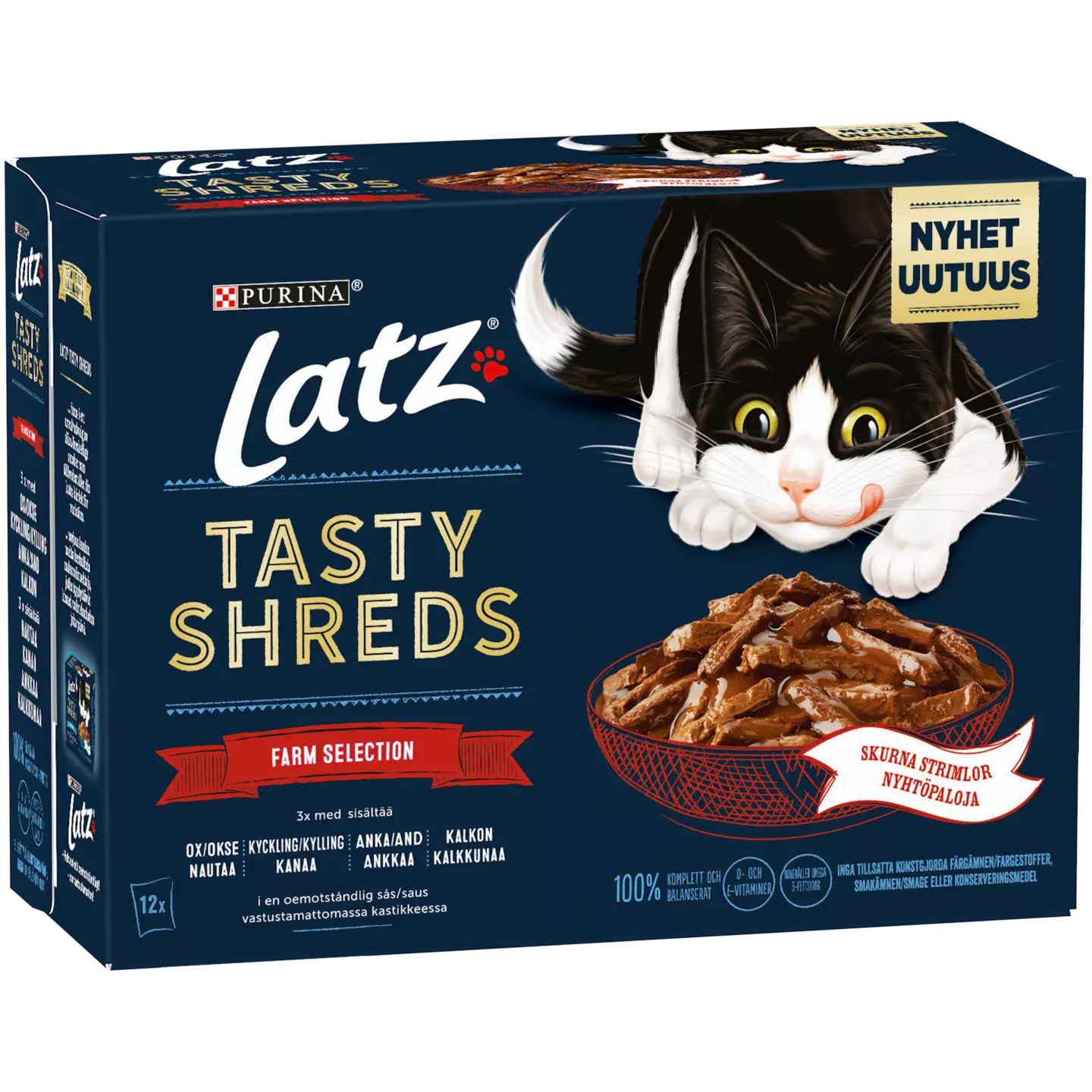 Latz Tasty Shreds Kissanruoka Lihalajitelma X