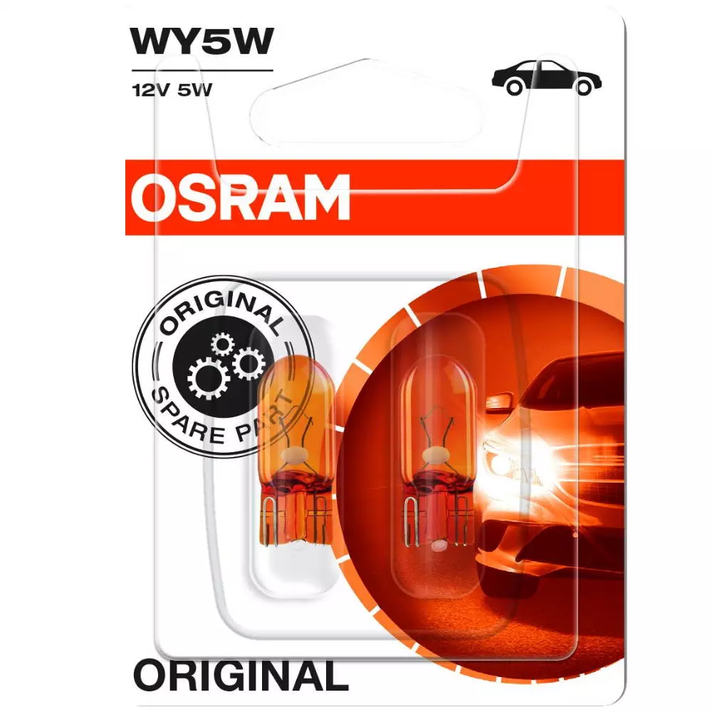 Osram Original Polttimo Oranssi 12V Wy5w