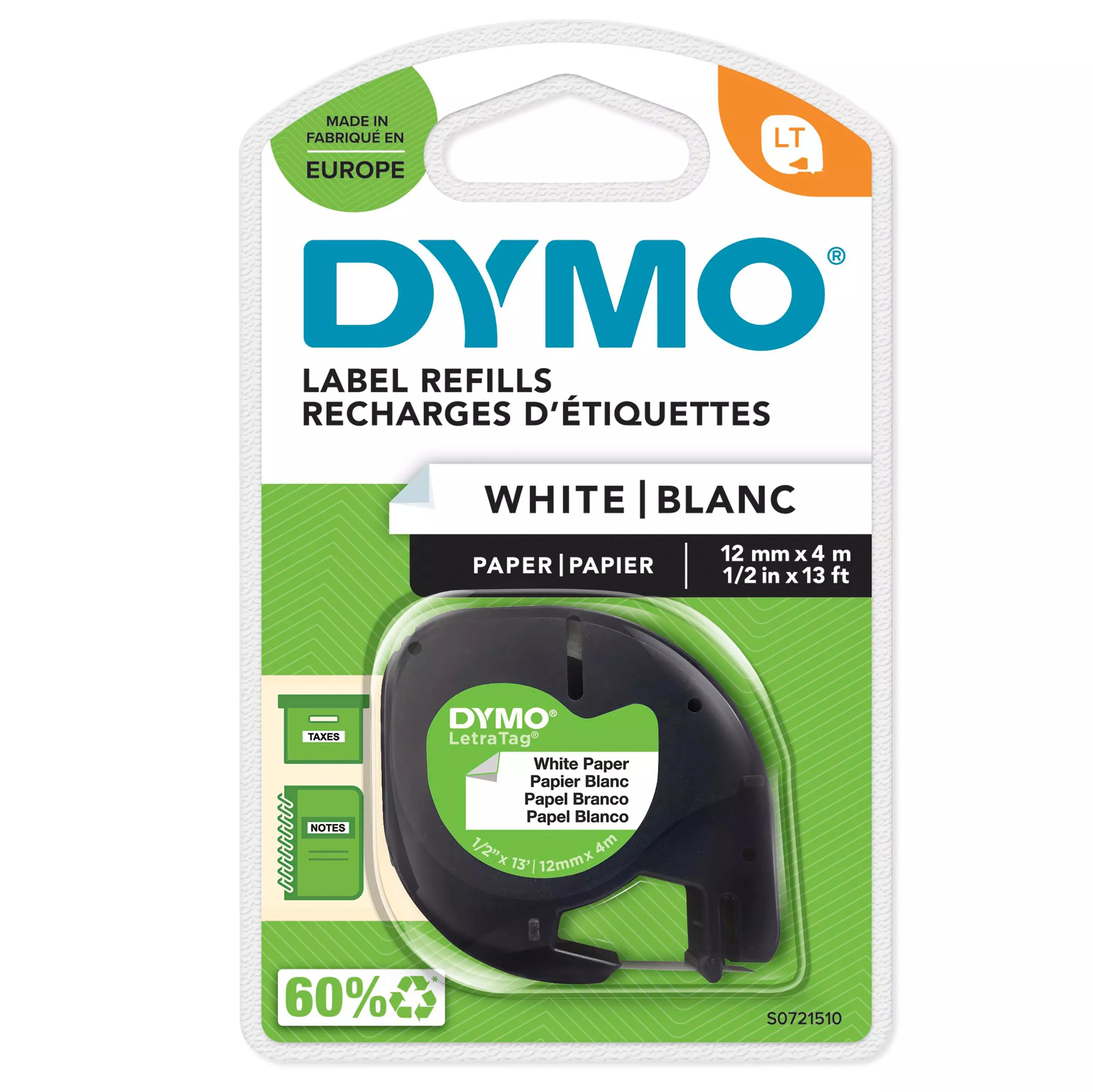 Dymo Letratag® Tape Paper 12Mm X