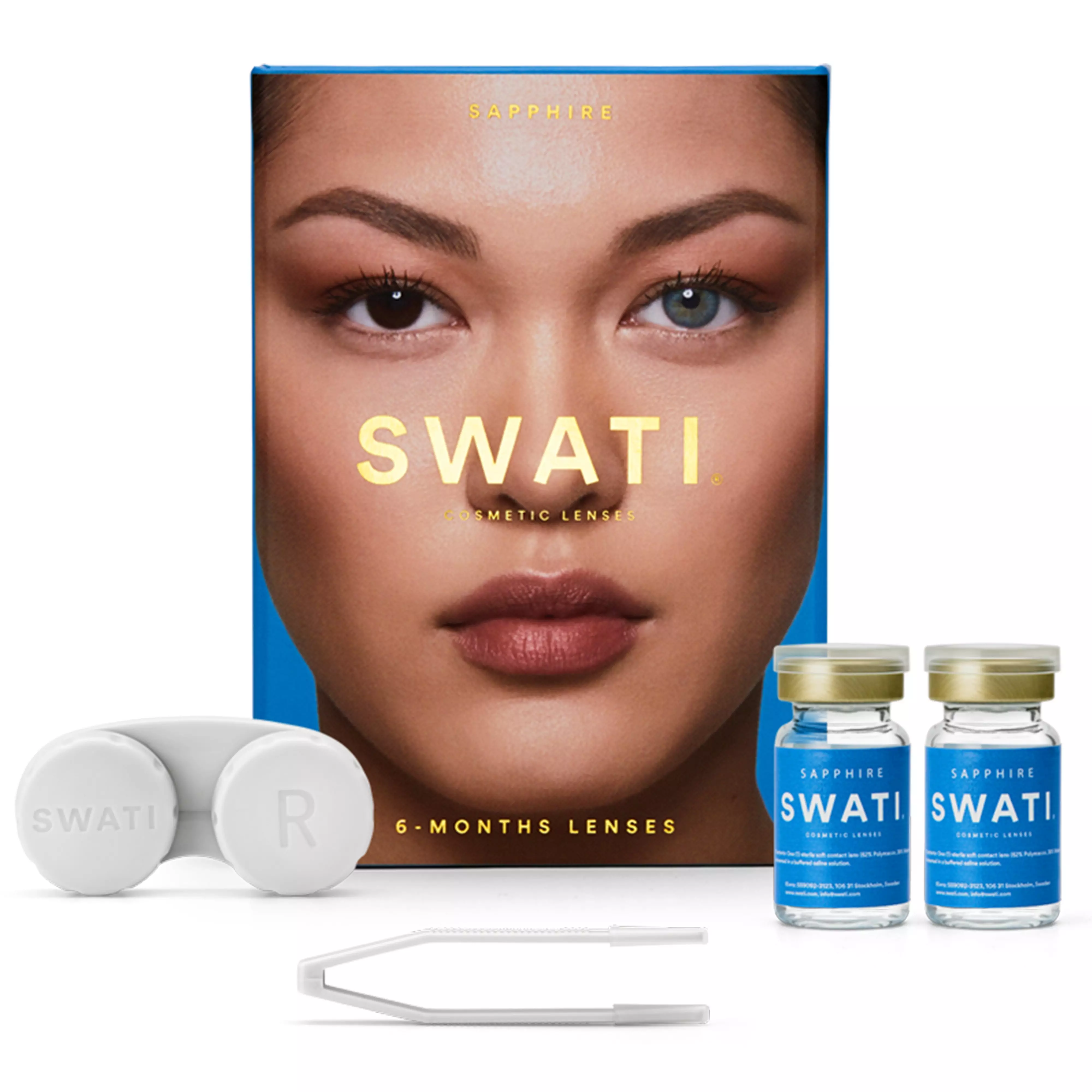 Swati Coloured Contact Lenses Months Sapphire