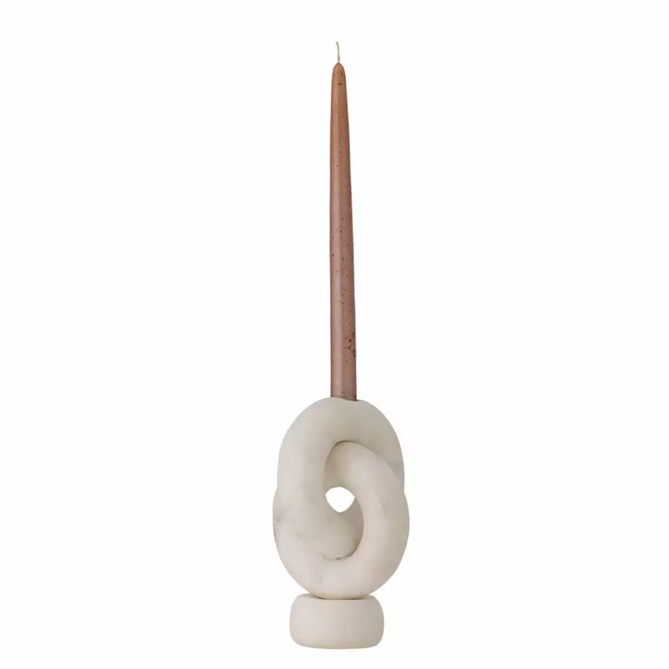 Bloomingville Goa Candlestick, White, Marble 82068091