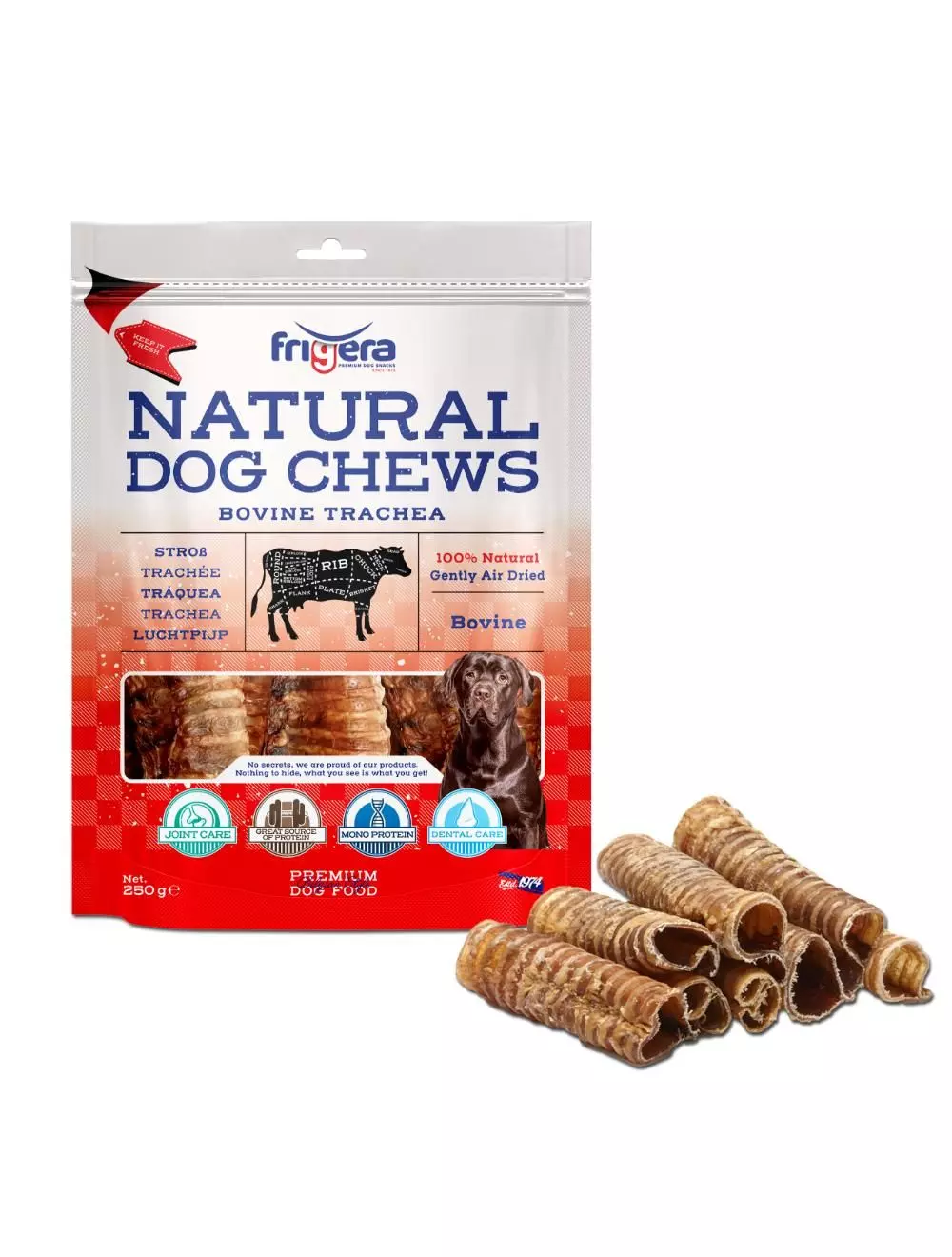 Frigera Natural Dog Chews Bovine Trachea