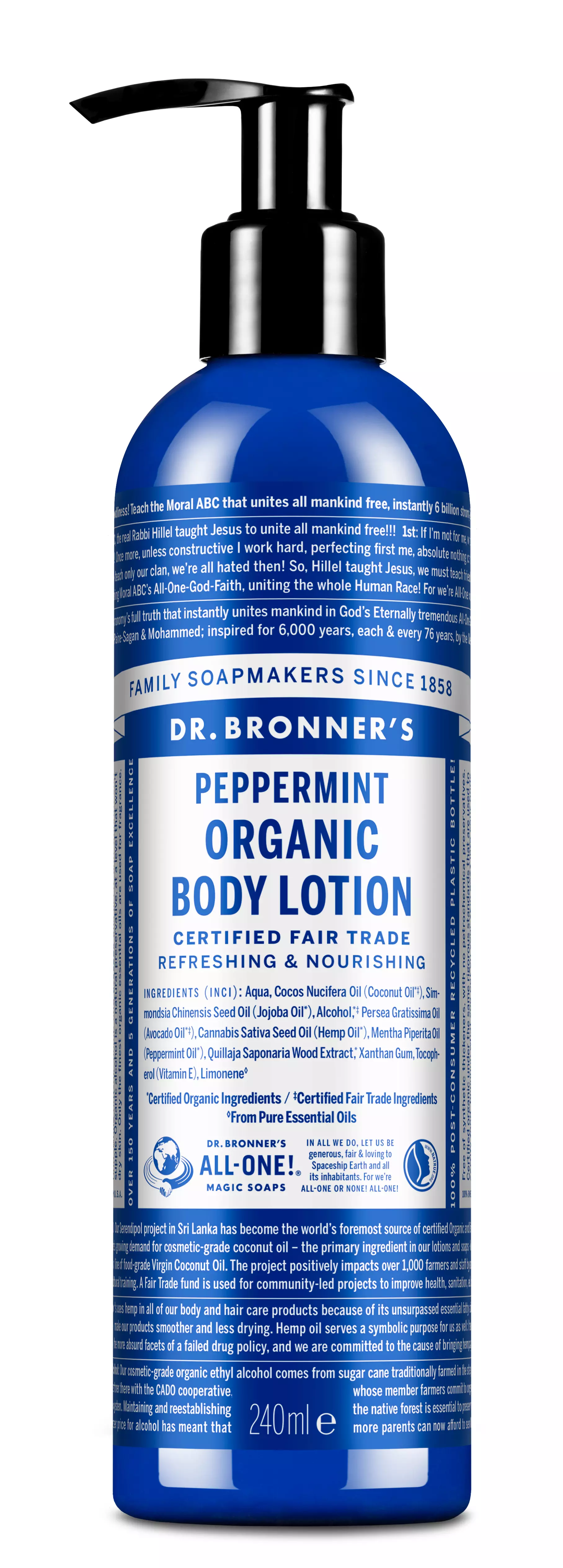 Dr. Bronners Organic Body Lotion Peppermint