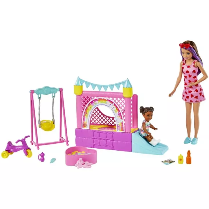 Barbie Skipper Playset Babysitters Bounce House