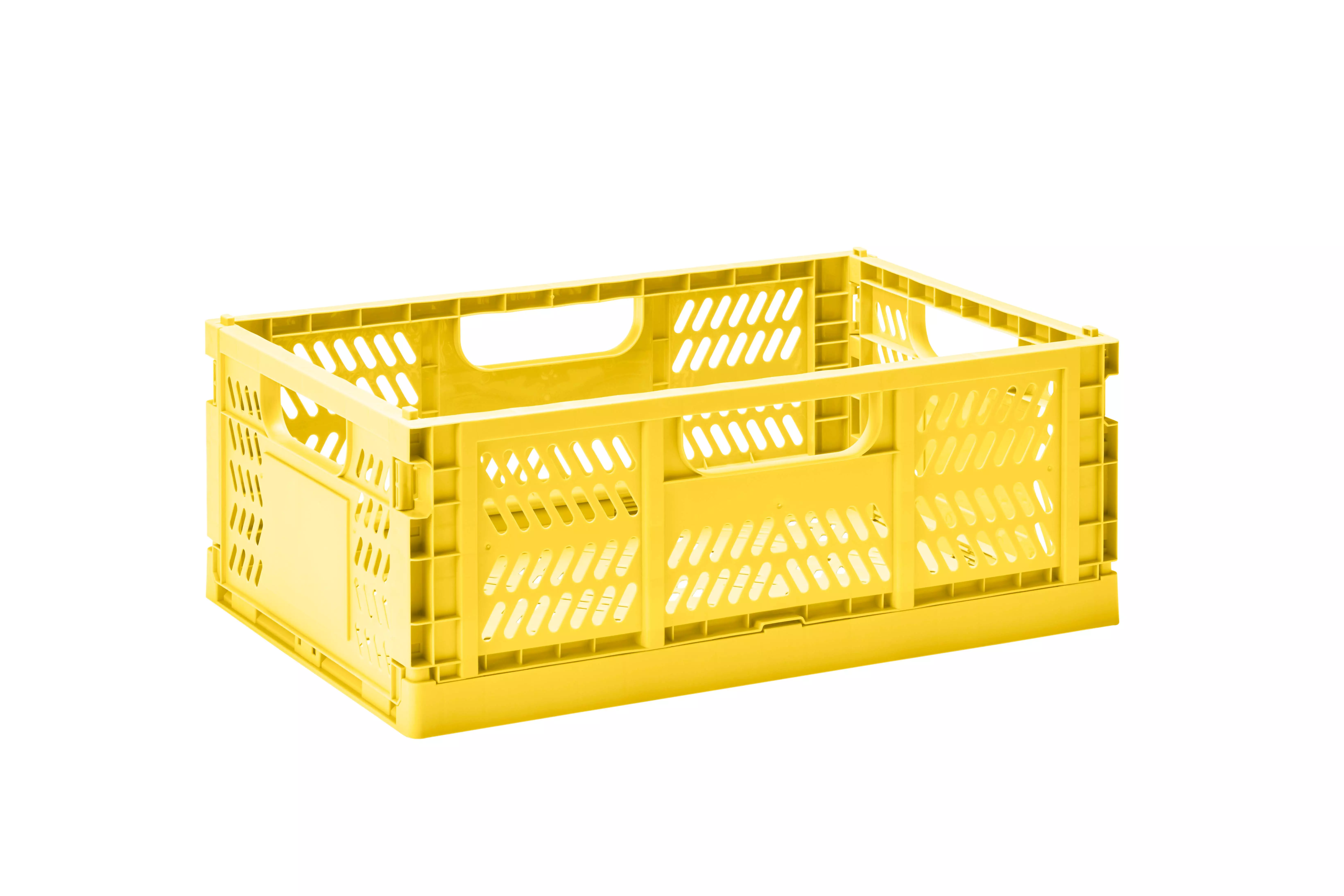 Sprouts Modern Folding Crate Large Yellow
