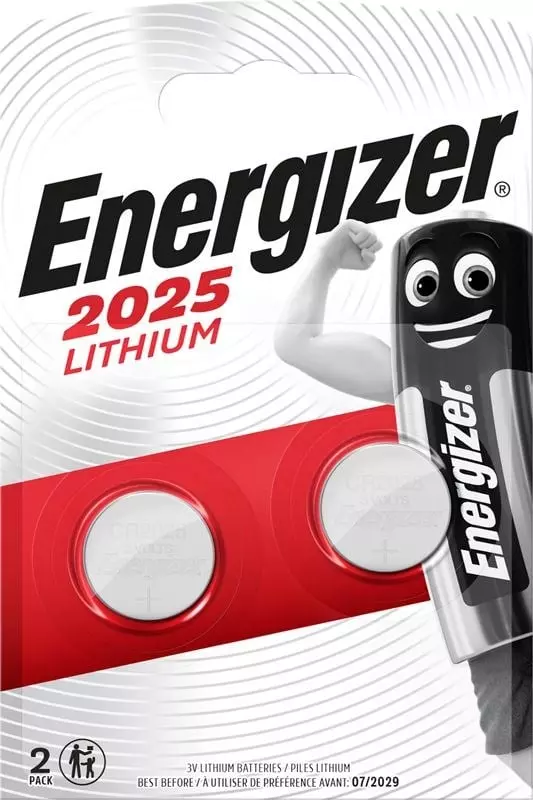 Energizer Battery Lithium 3V Cr2025 -Pack
