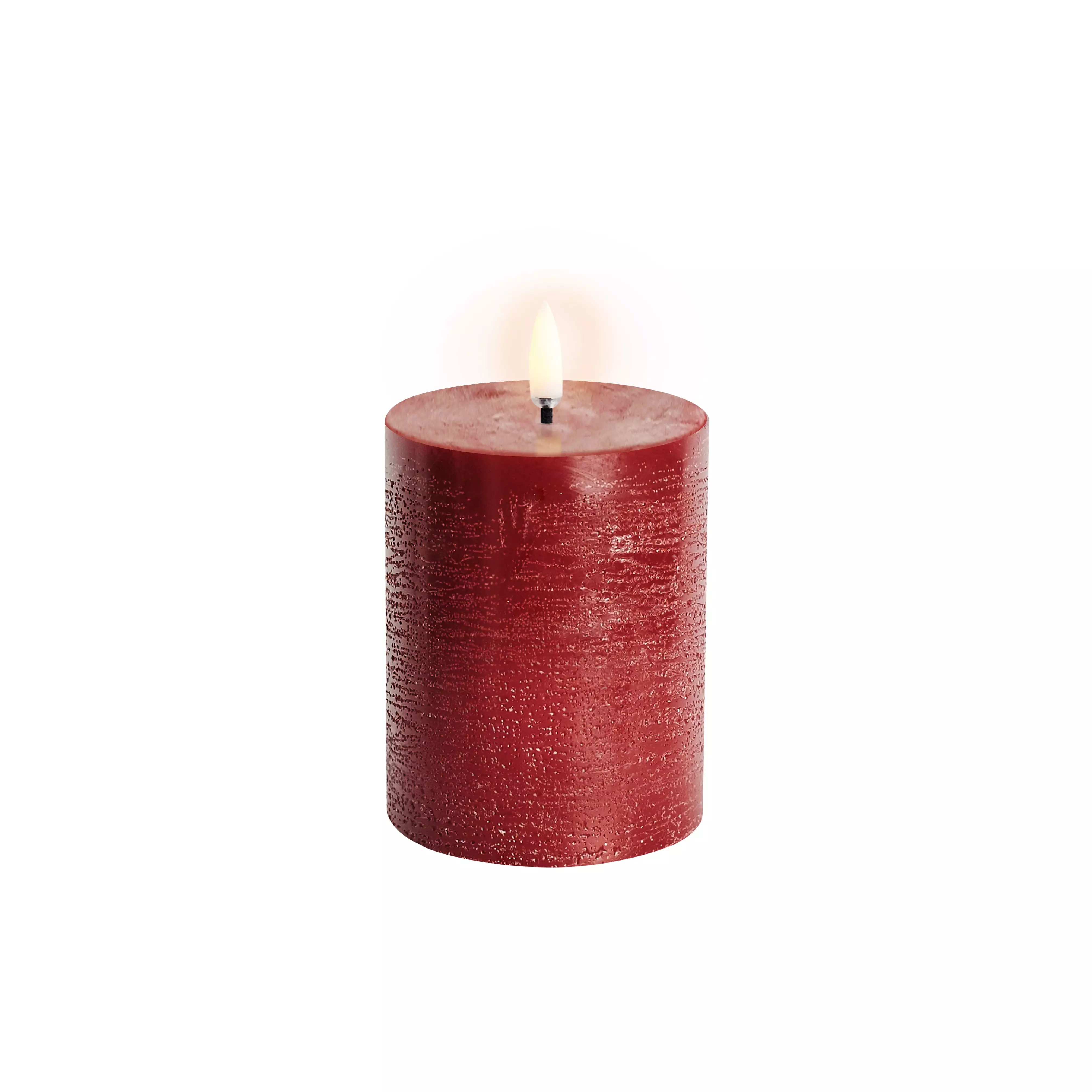 Uyuni Led Pillar Candle Carmine Red,