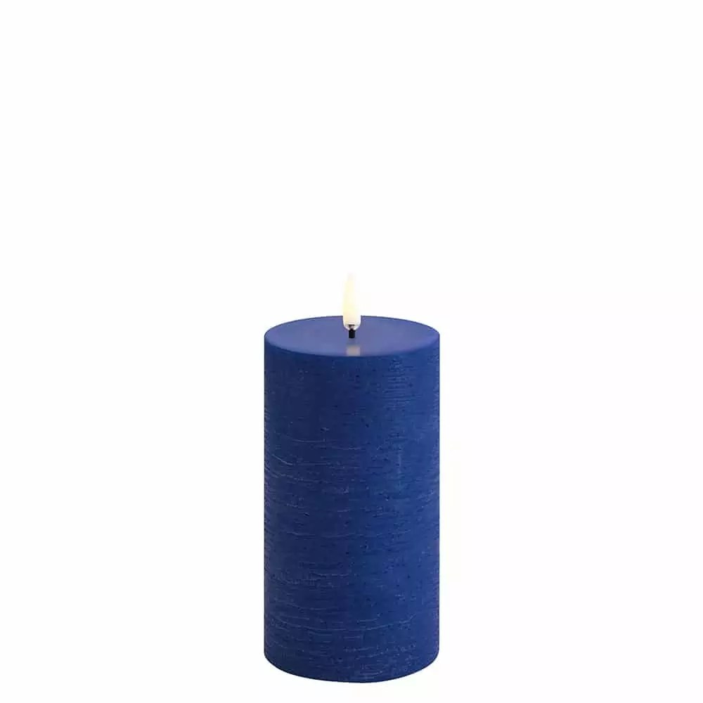 Uyuni Led Pillar Candle Royal Blue,