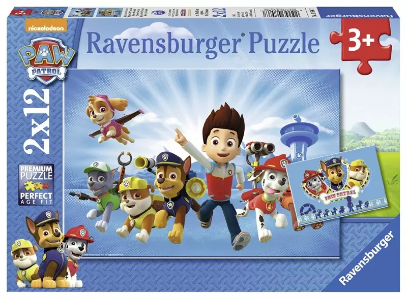 Ravensburger Paw Patrol 2X12p Puzzle 10107586