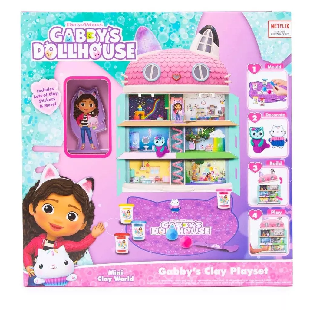 Gabbys Dollhouse Diy Clay Catsdollhouse Set