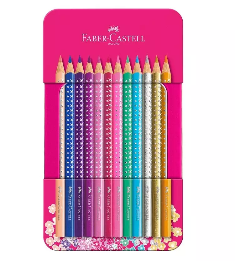Faber-Castell Sparkle Colour Pencil,Pc In Tin