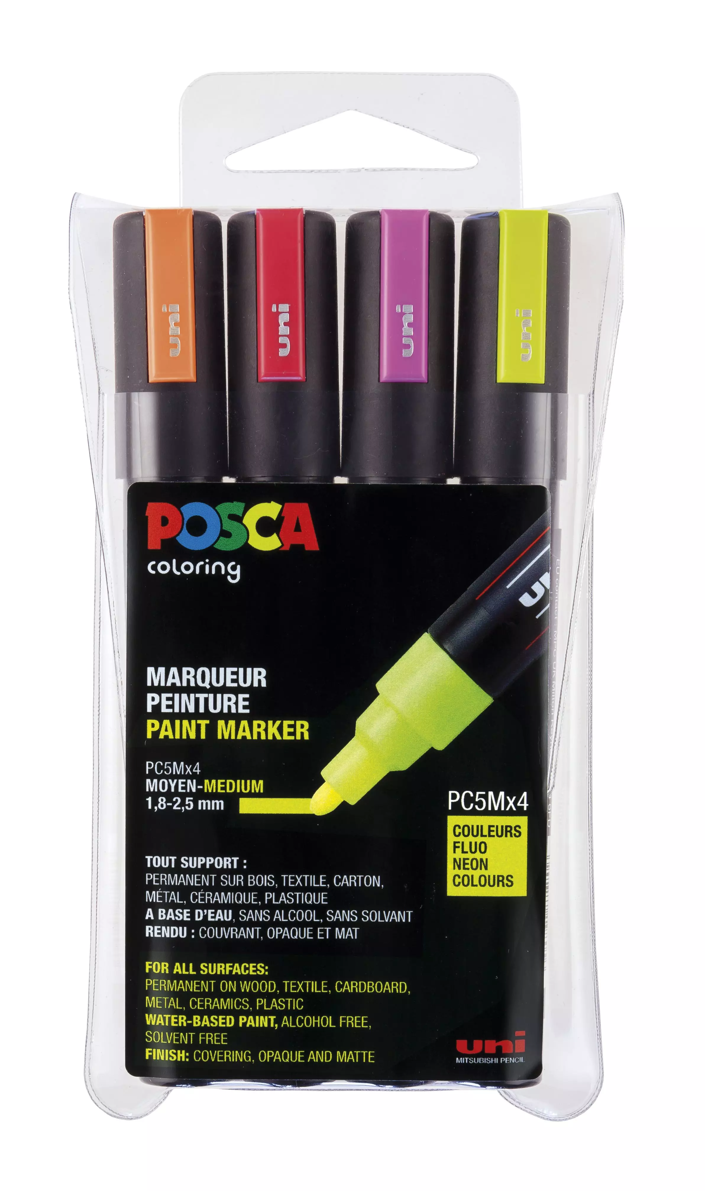 Posca Pc5m Medium Tip Pen Neon