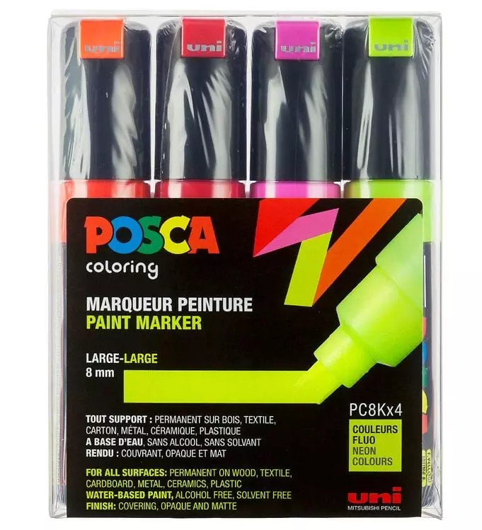 Posca Pc8k Broad Tip Pen Neon