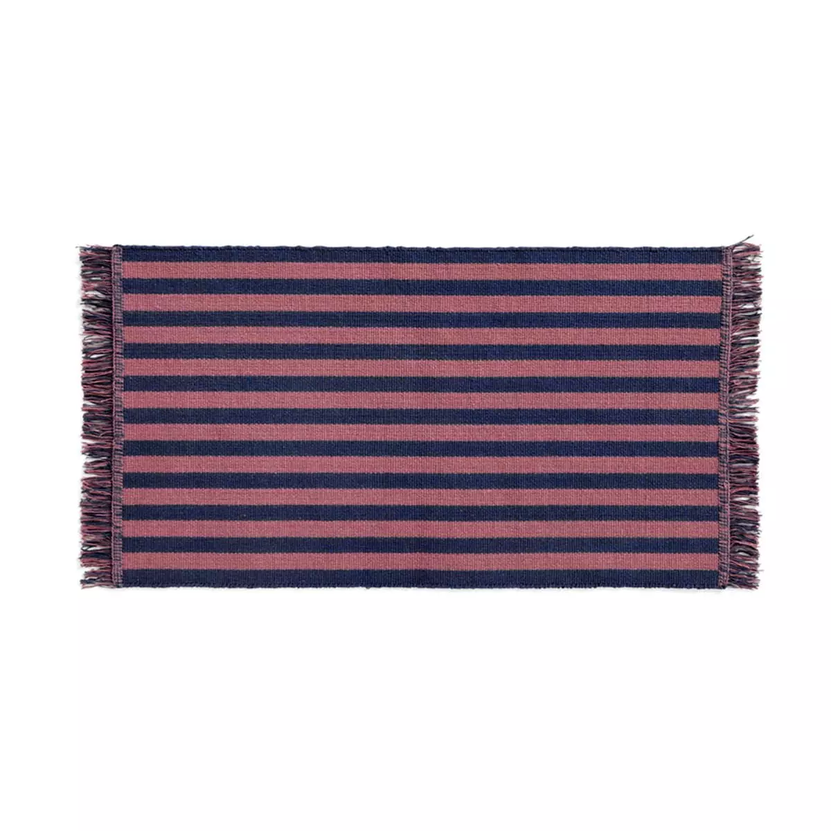 Hay Stripes And Stripes Doormat Navy