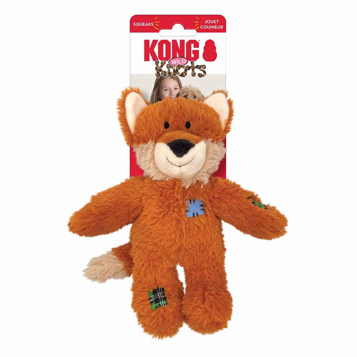 Kong Wild Knots Fox Squeak Toy