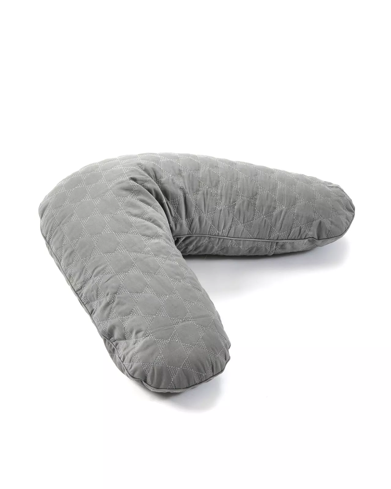 Smallstuff Quilted Nursing Pillow Grey
