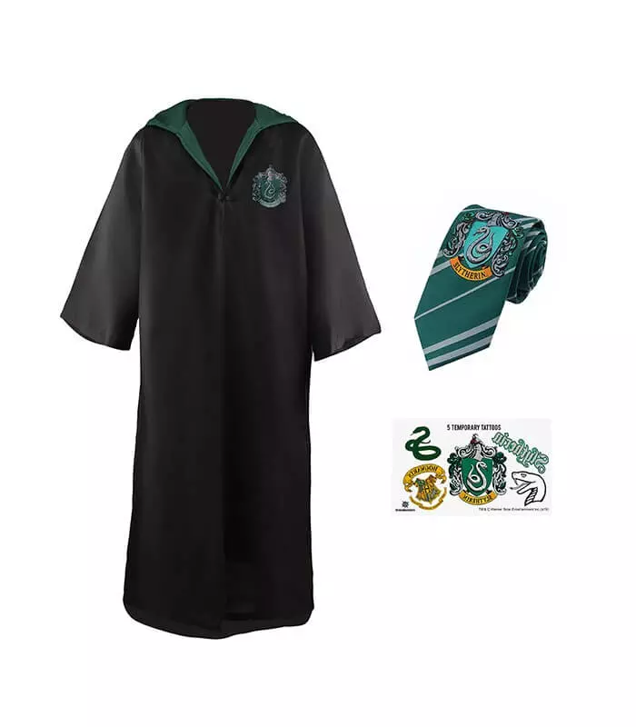 Harry Potter Slytherin Robe, Necktie And