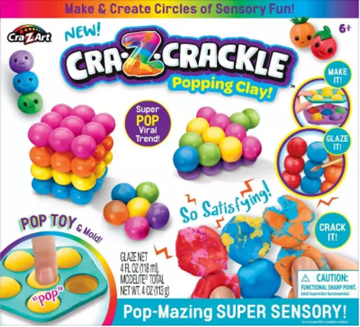 Crazart Crackle Clay Pop-Mazing Super Sensory