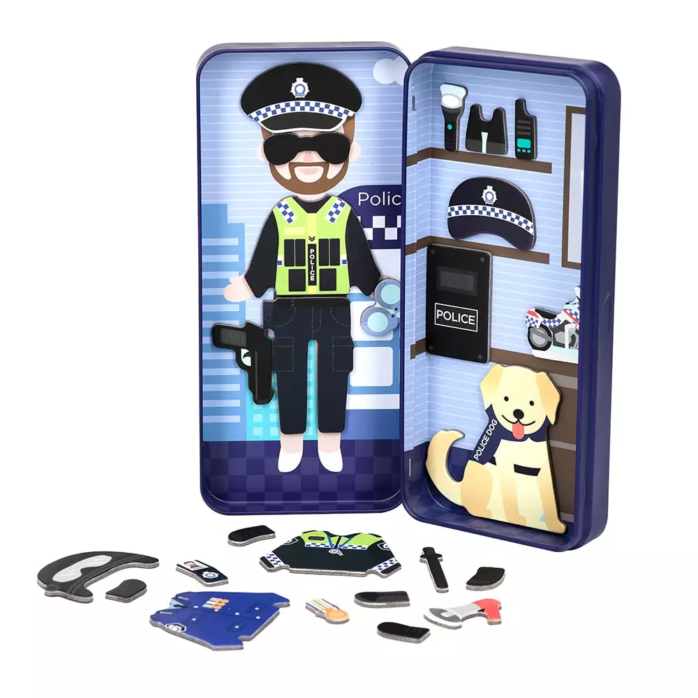 Mieredu Magnetic Hero Box Police Officer