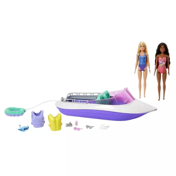 Barbie Boat W- Dolls Hhg60