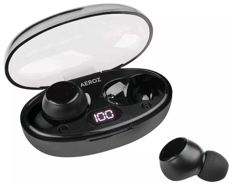 Aeroz Tws-1010 Black True Wireless Earbuds