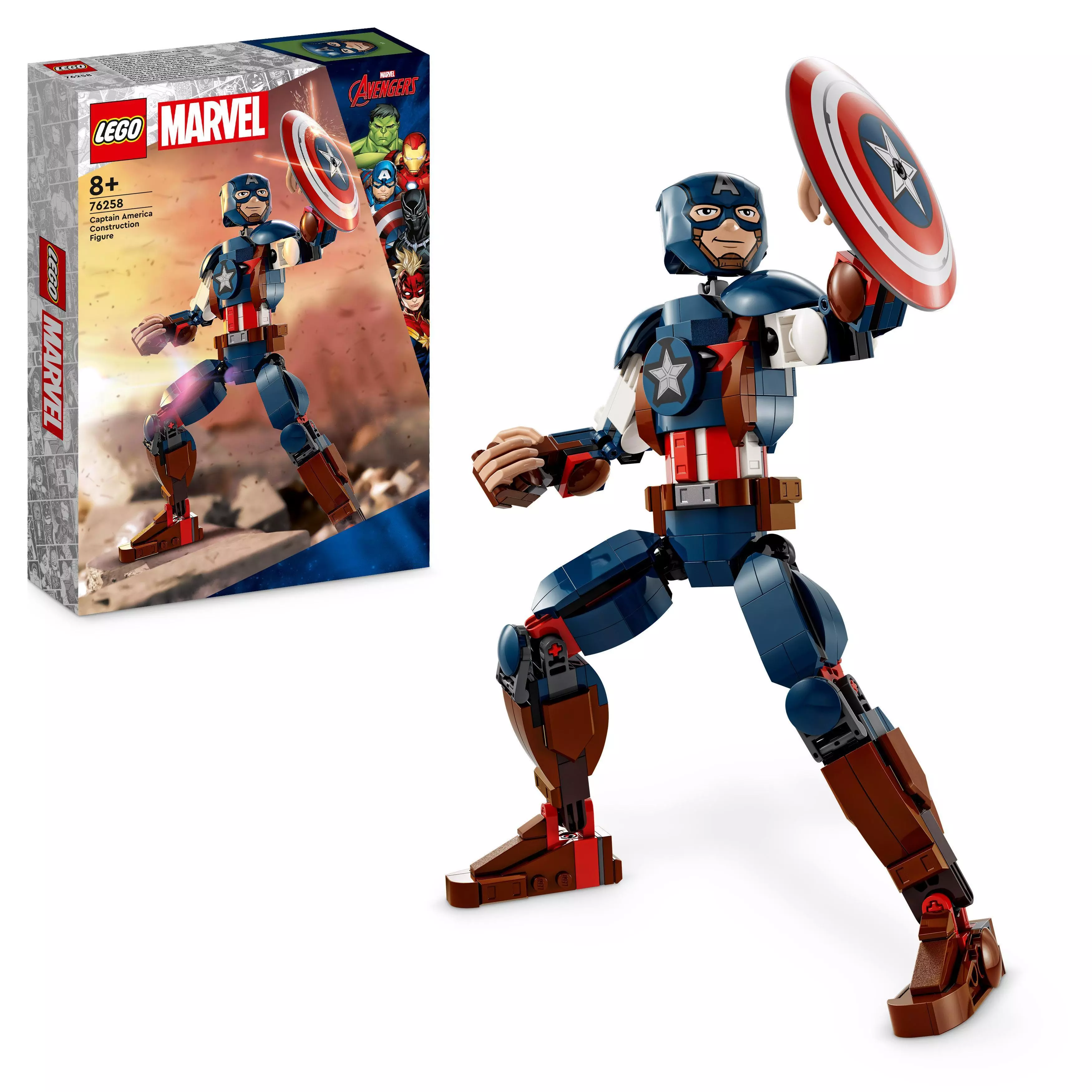 Lego Super Heroes Rakennettava Captain America‑Hahmo
