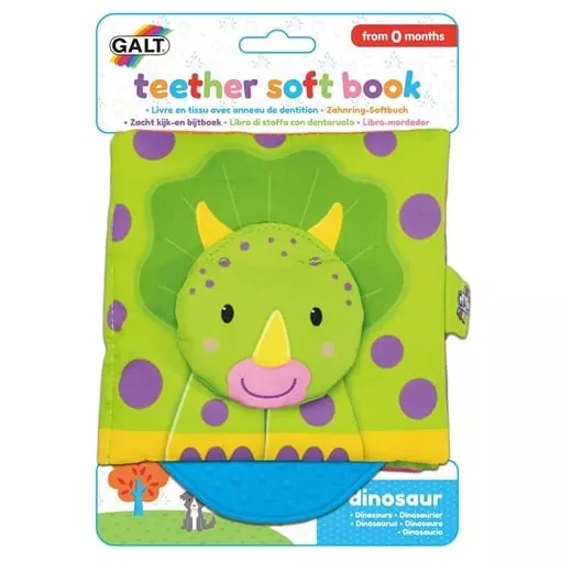 Galt Teether Soft Book Dinosaur 31024672