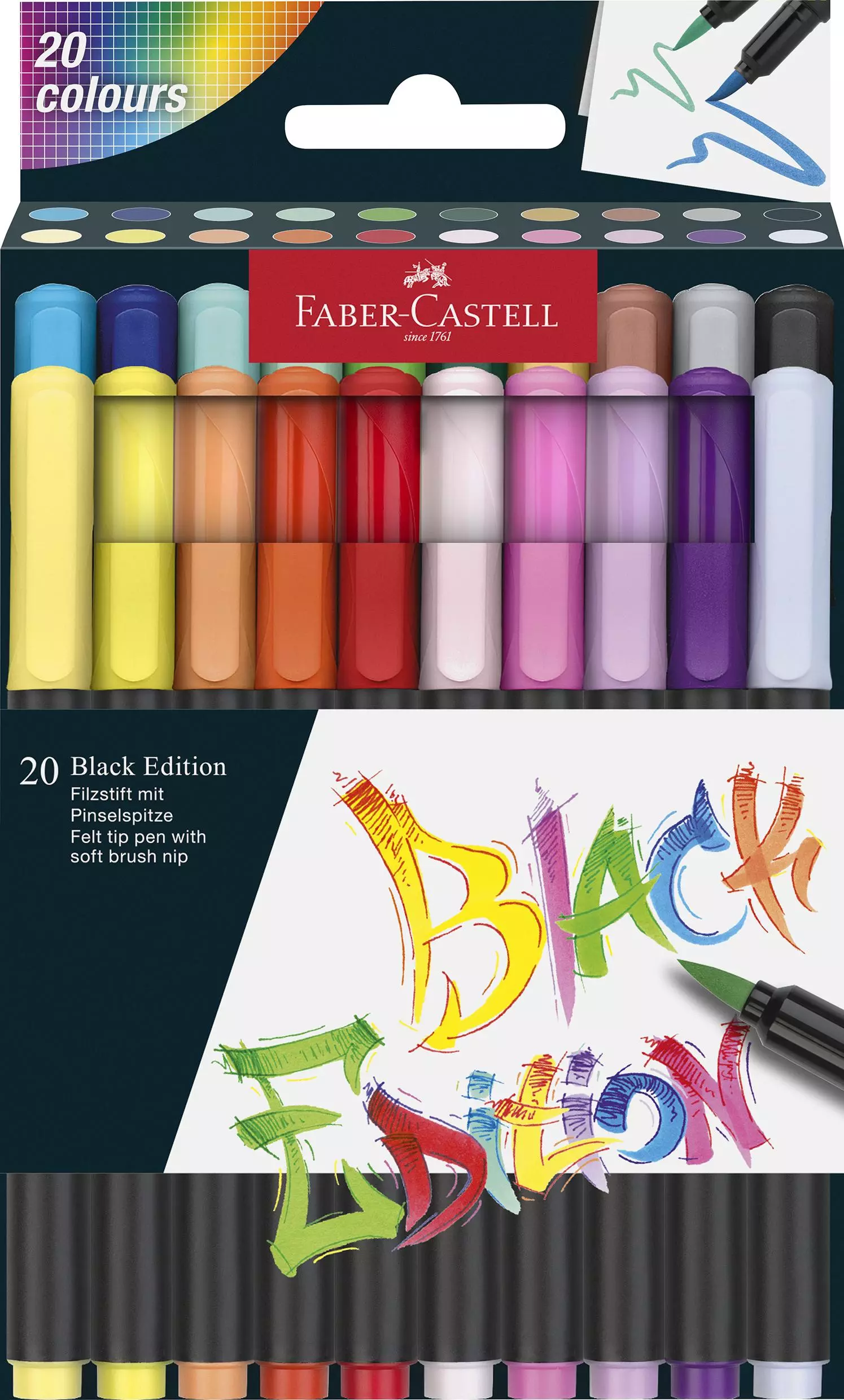 Faber-Castell Brush Pen Black Edition Set