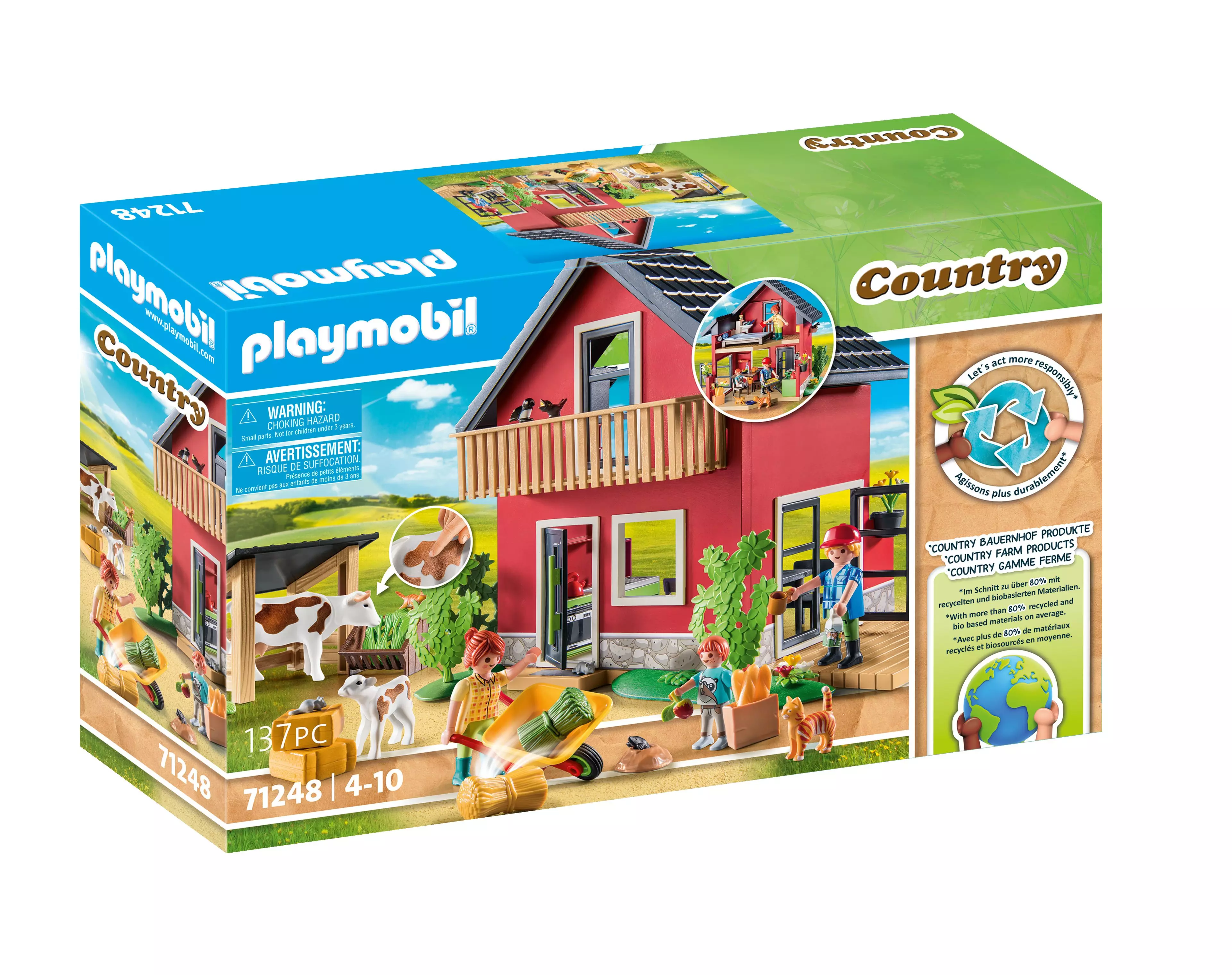 Playmobil Farmhouse With Outdoor Area 71248