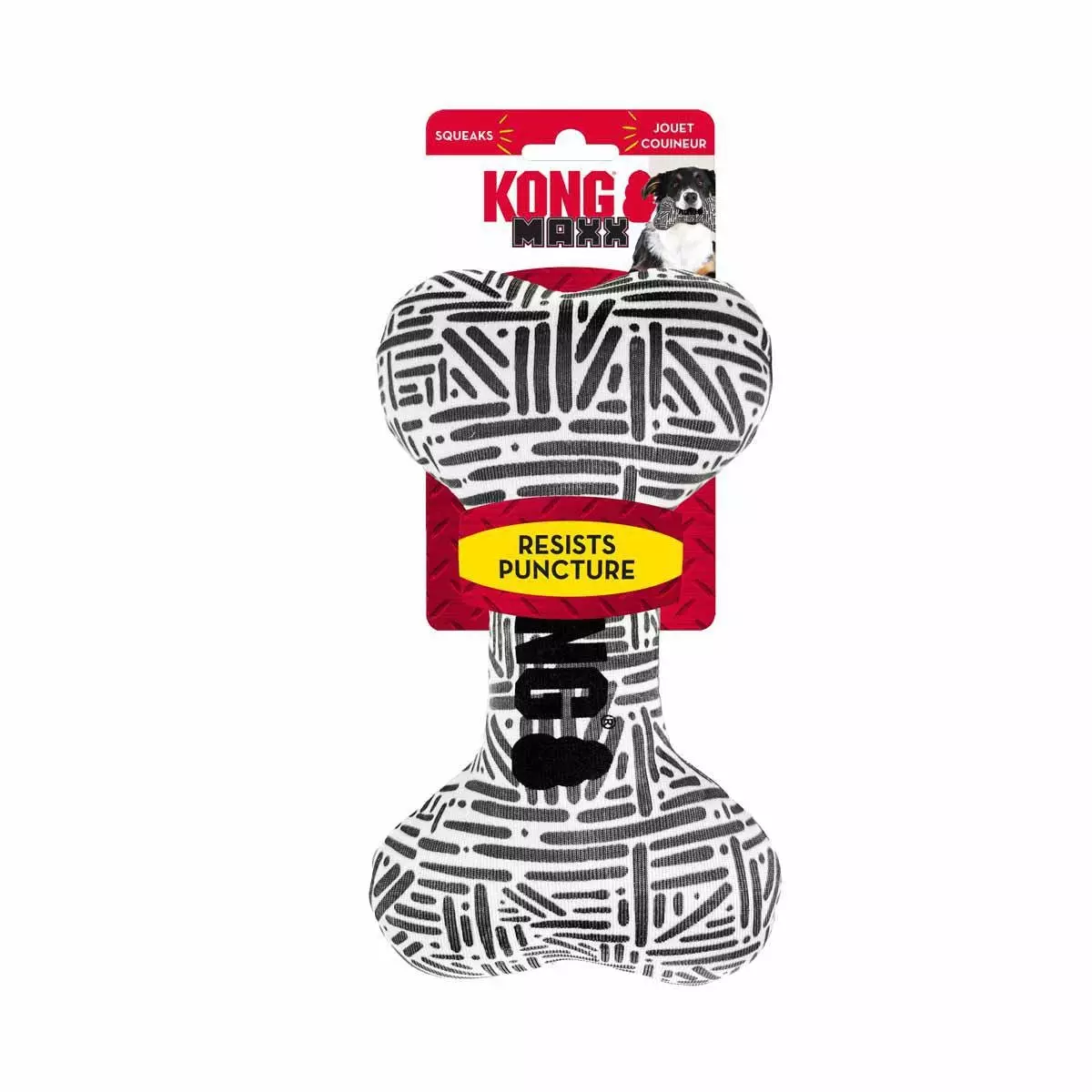 Kong Maxx Bone Squeak Toy S-M