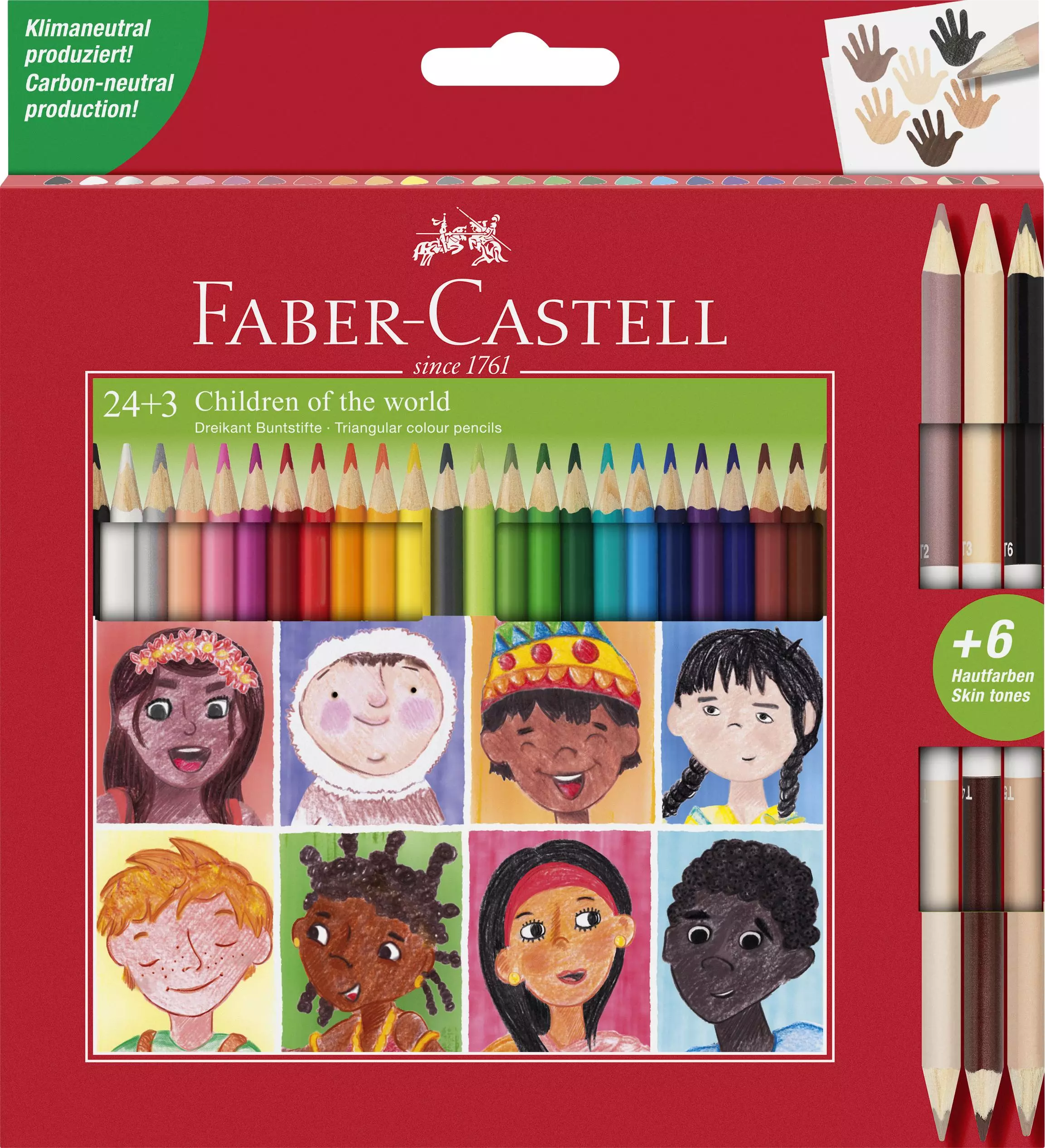 Faber-Castell Triangular Pencils Pcs Plus Skintones