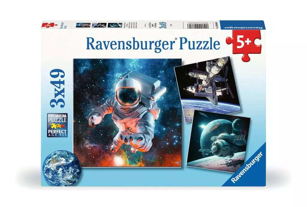 Ravensburger Puzzle Space Adventure 3X49p