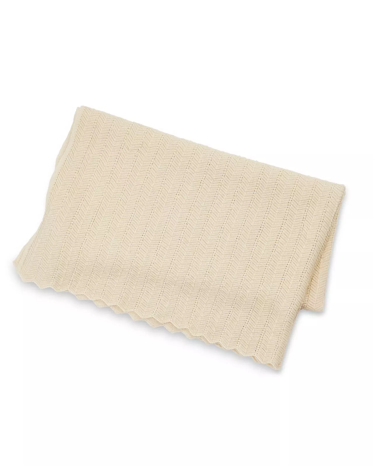 Smallstuff Baby Blanket Fishbone Merino Wool
