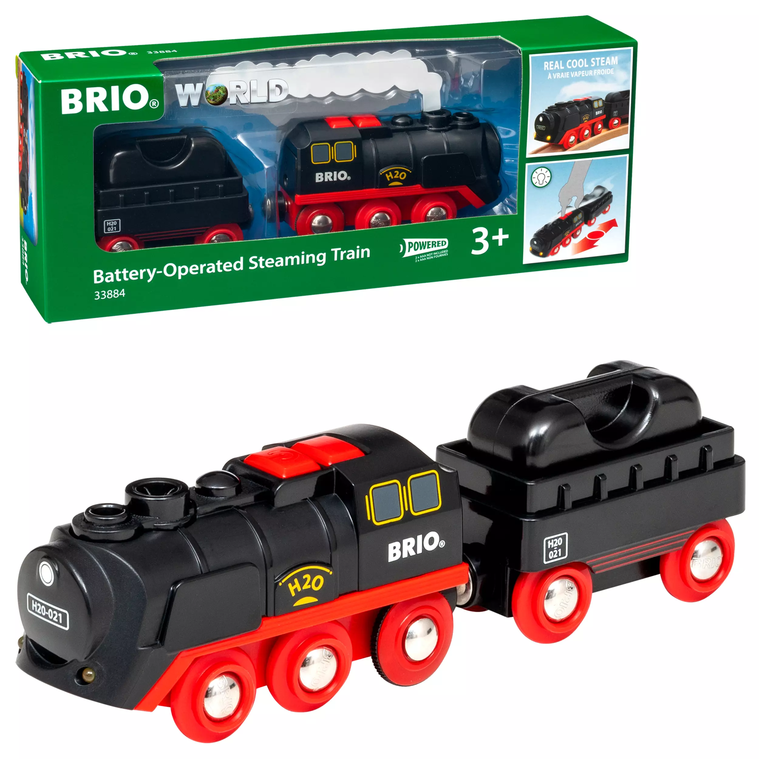 Brio Battery-Operated Steaming Train 33884
