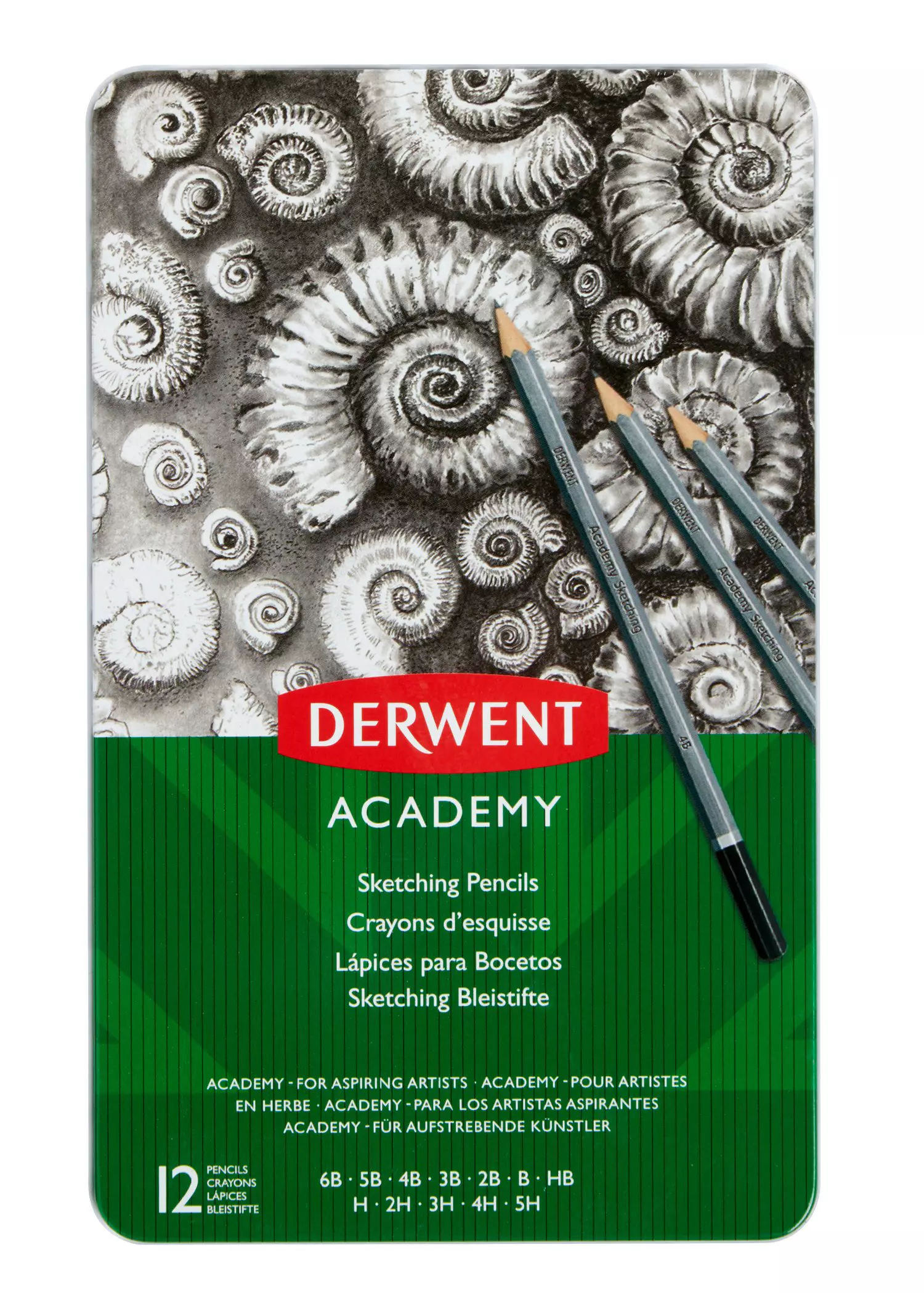 Derwent Academy Sketching Tin Pcs 605062