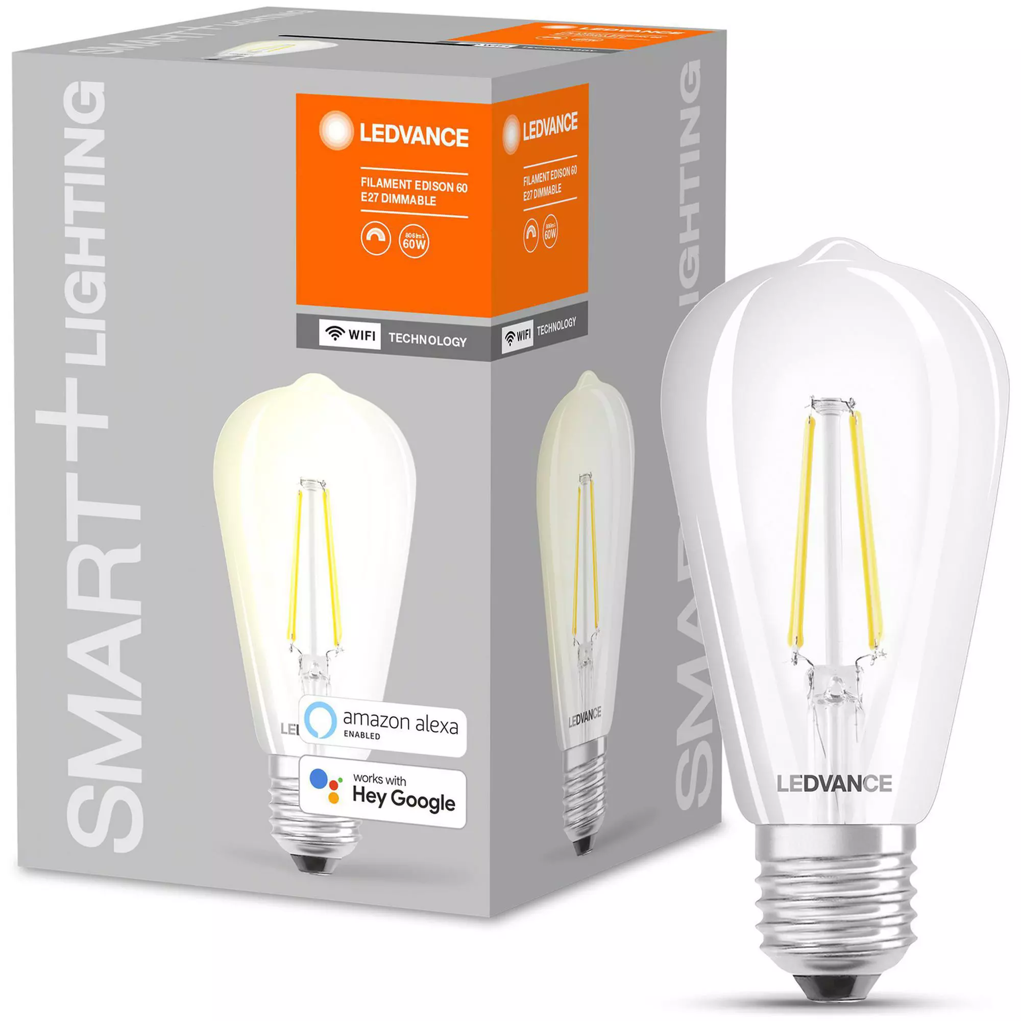 Ledvance Smartplus Edison 60W-Clear Filament E27