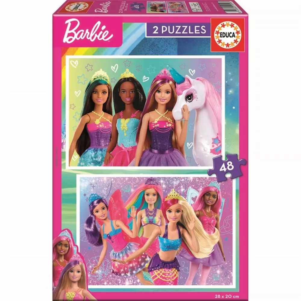 Educa 2X48 Barbie Puzzles -19299