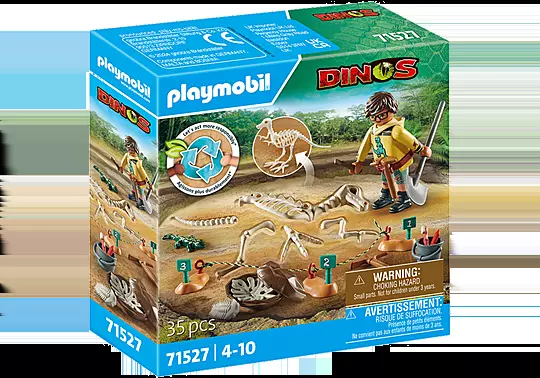 Playmobil Archaeological Dig With Dinosaur Skeleton