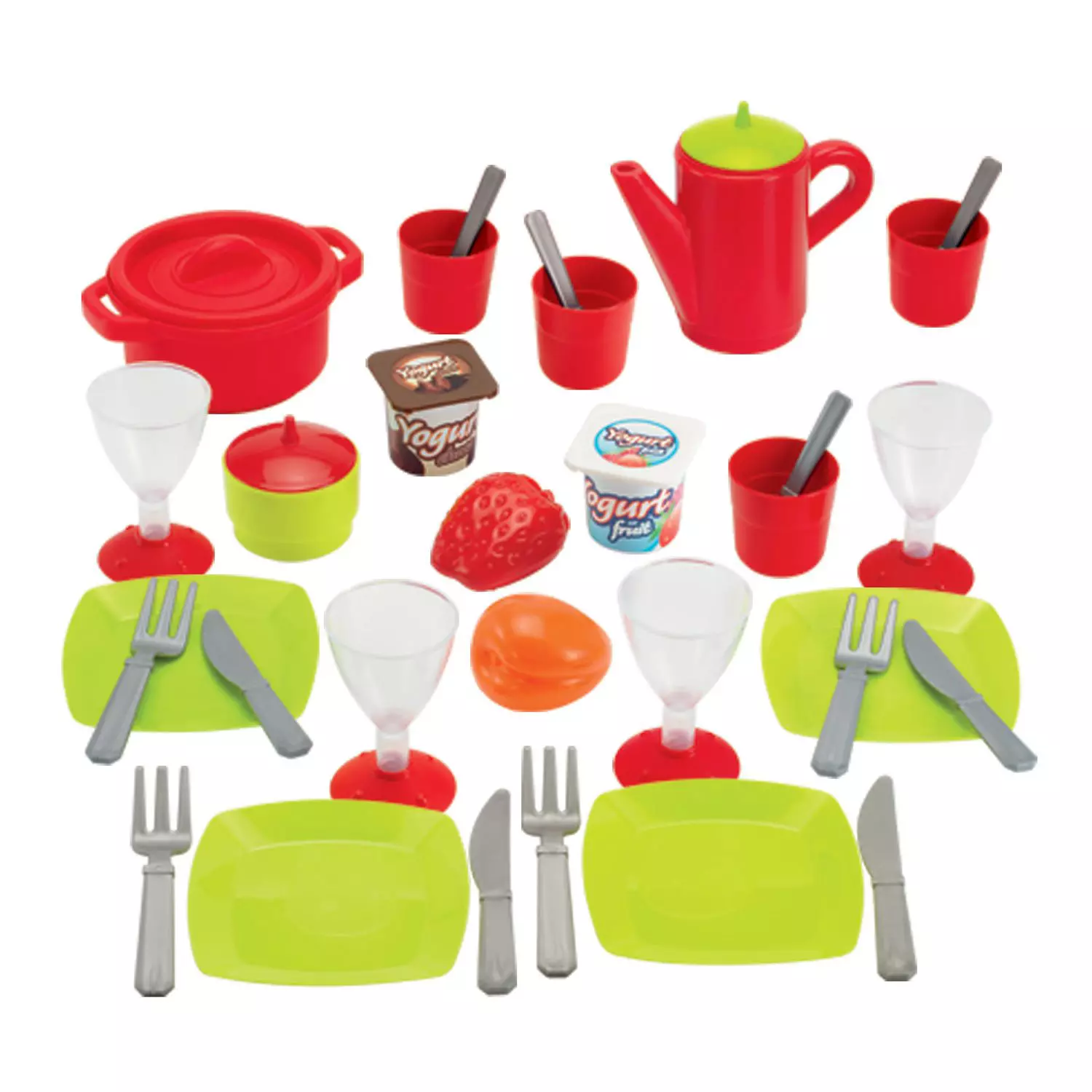 Ecoiffier Eating Set With Accessories In