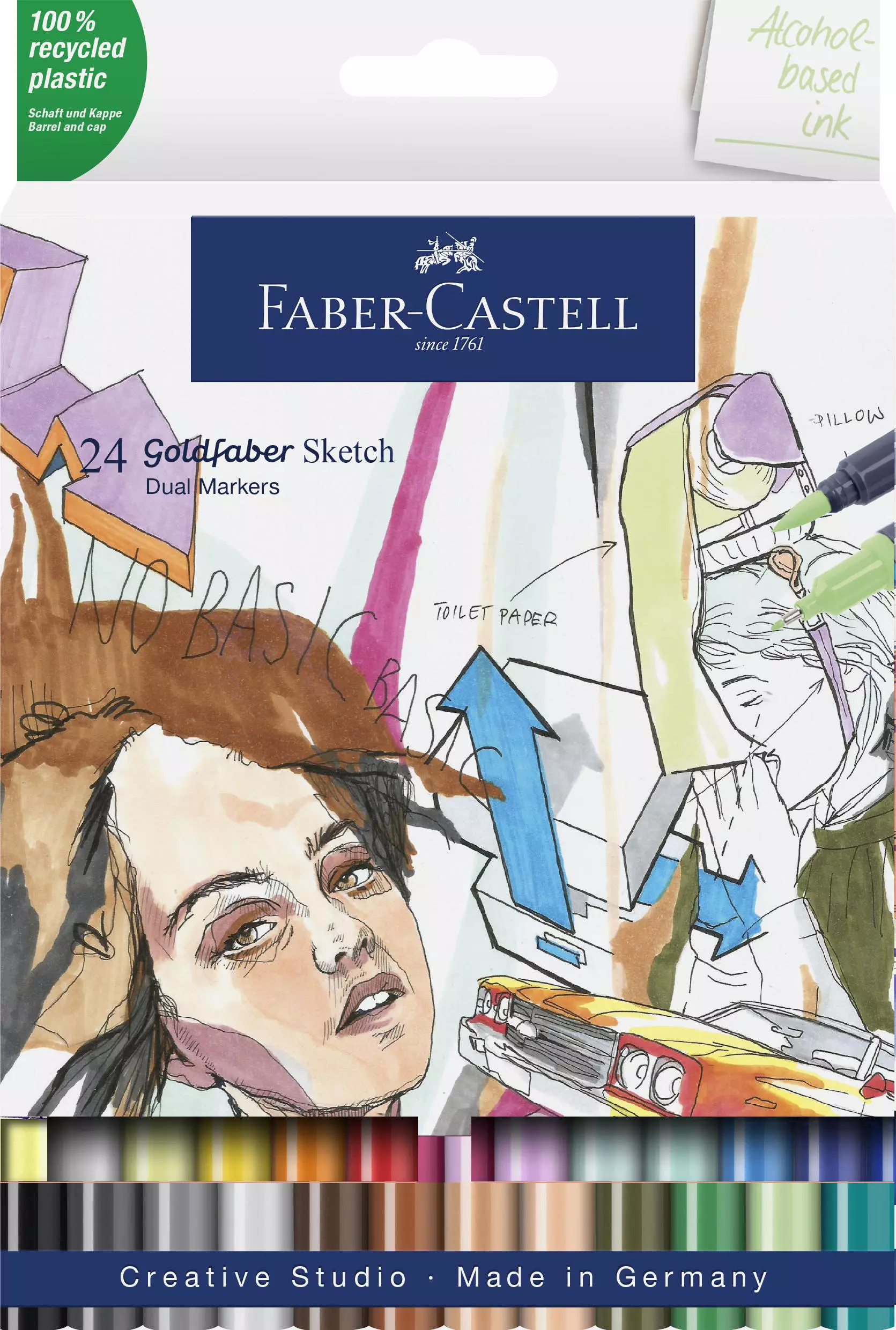 Faber-Castell Sketch Marker Goldfaber Wallet Pcs