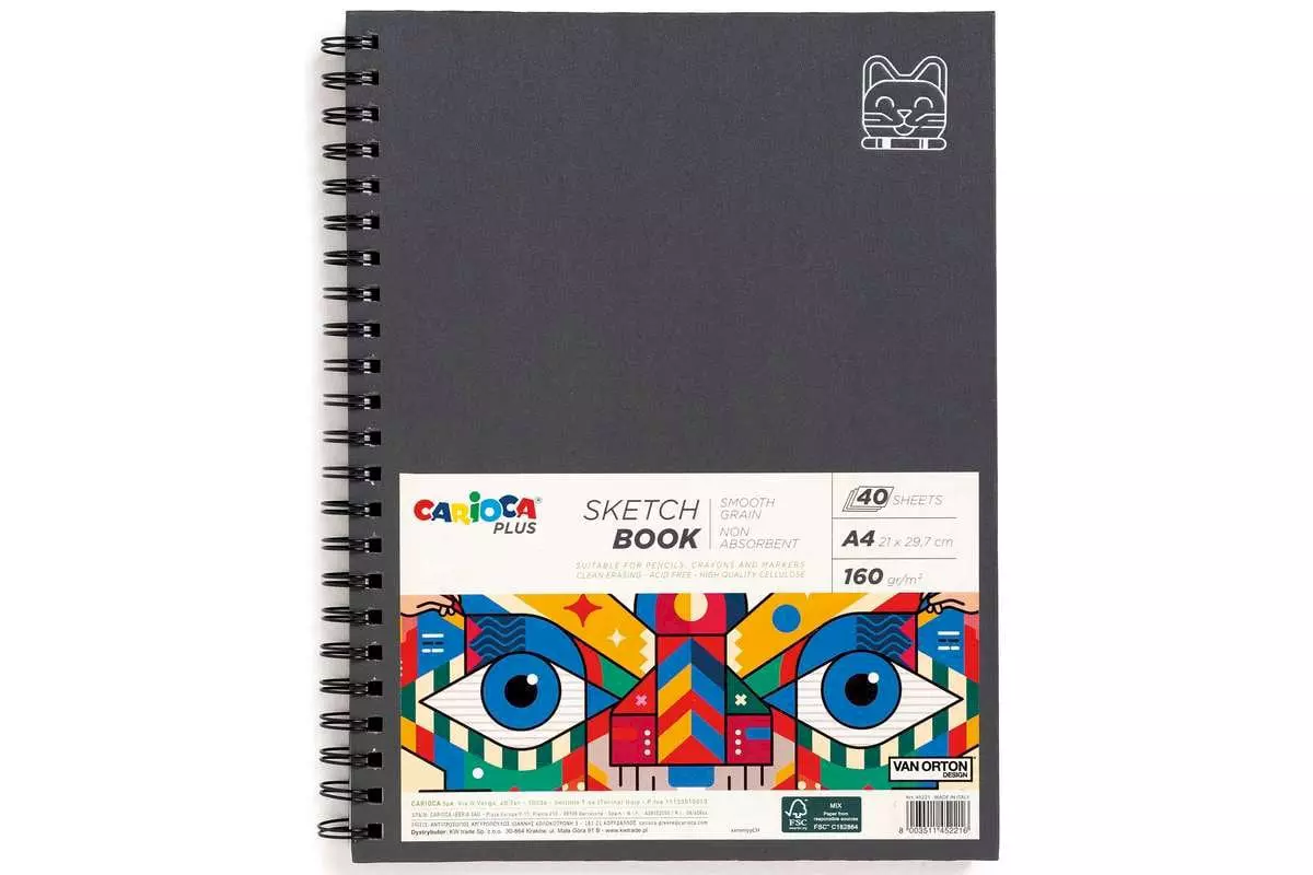 Carioca Plus Sketchpad 160G, A4, Pages
