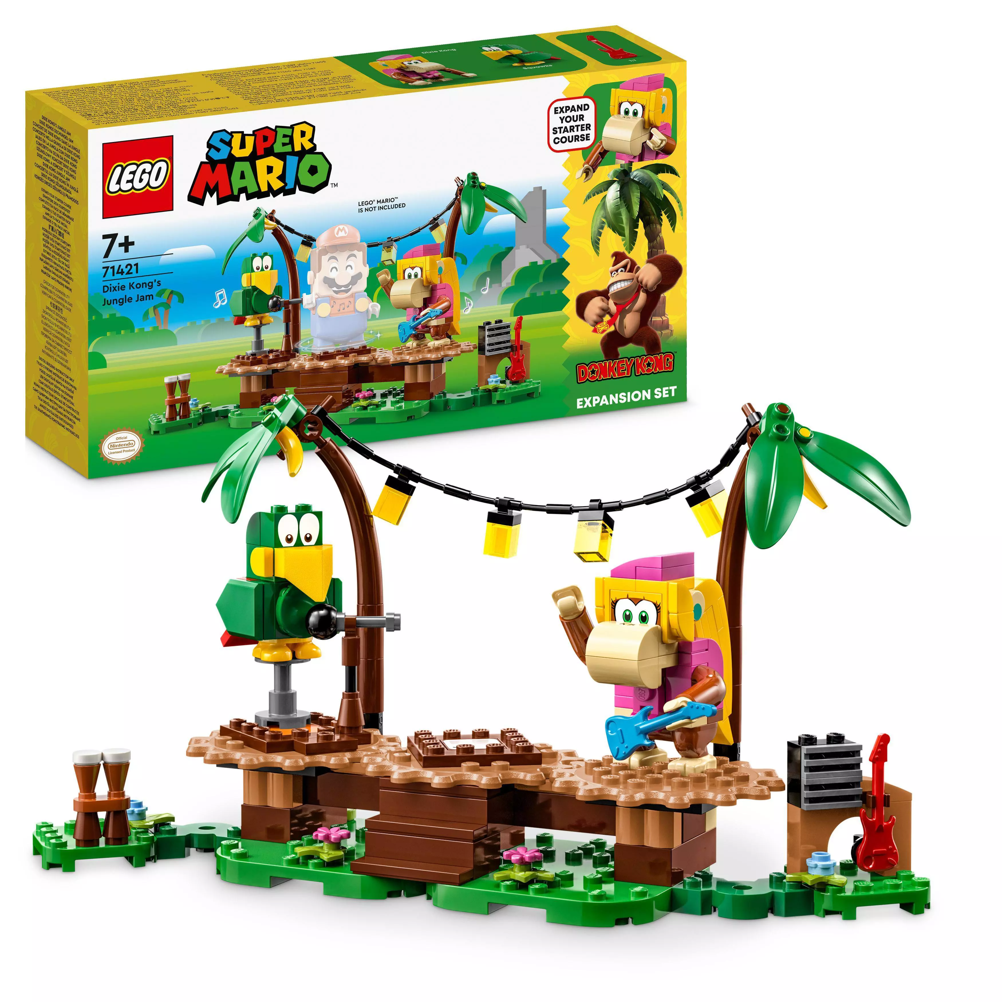 Lego Super Mario Dixie Kongin Viidakkobileet‑Laajennussarja
