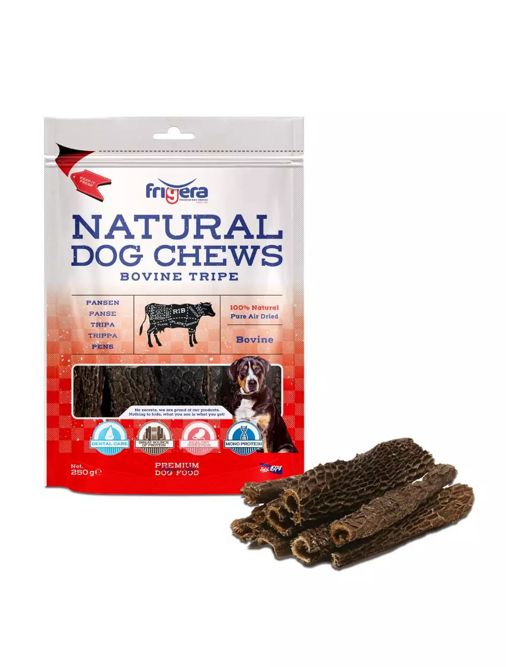 Frigera Natural Dog Chews Bovine Tripe