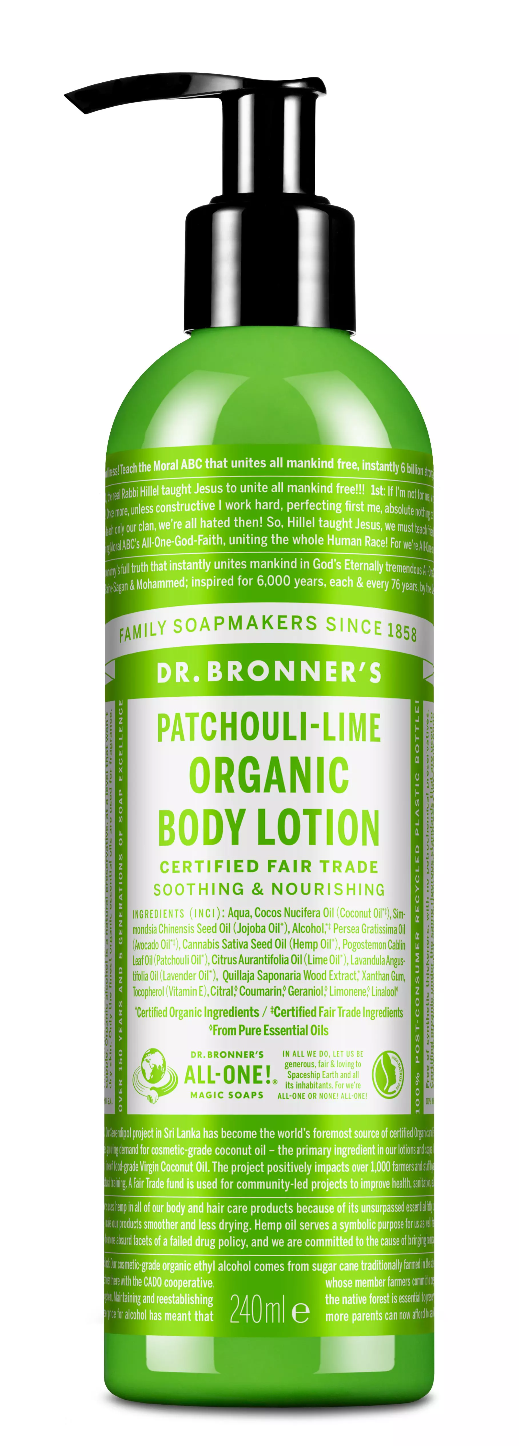 Dr. Bronners Organic Body Lotion Patchouli