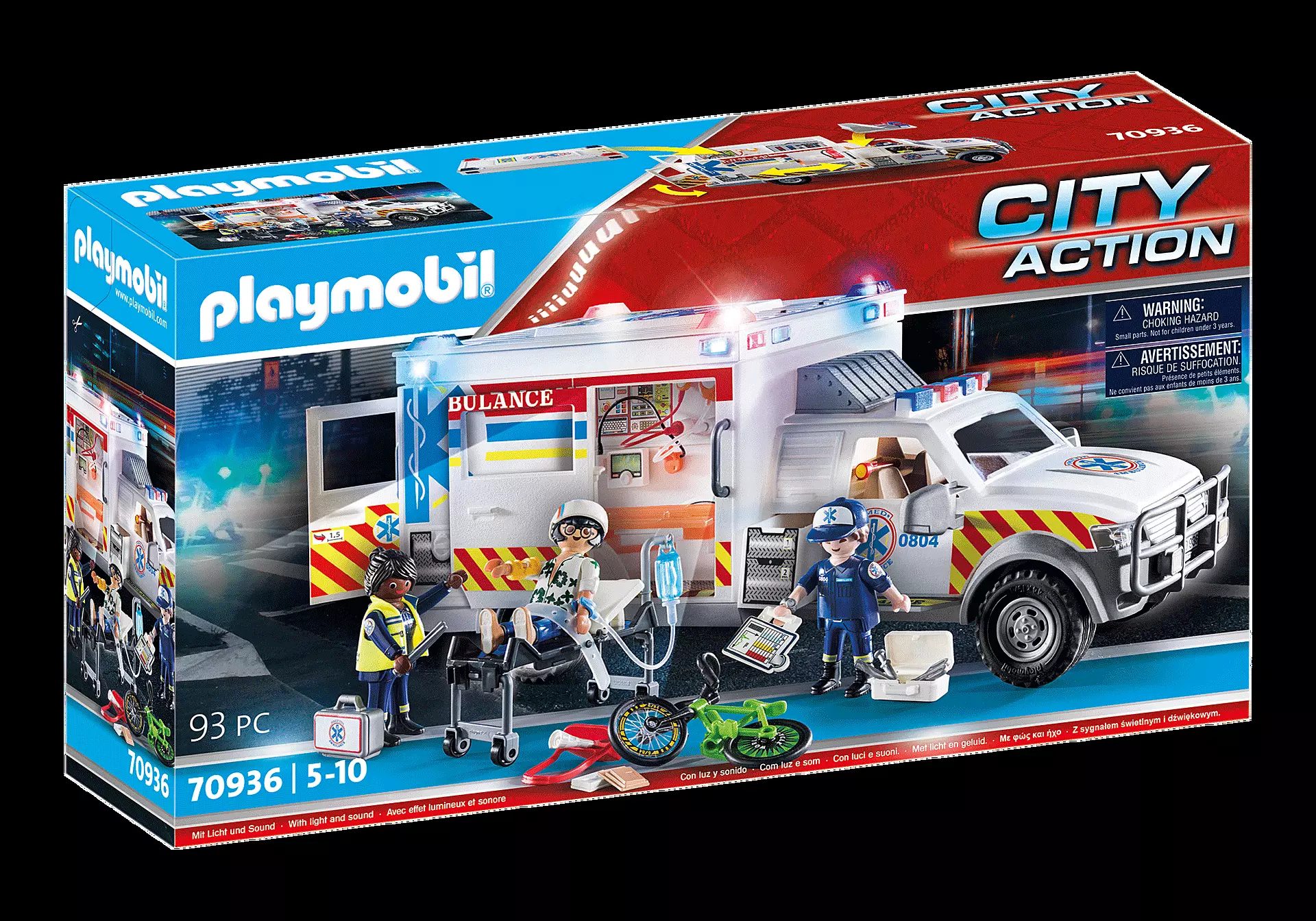 Playmobil Pelastusajoneuvo: Ambulanssi Usa 70936