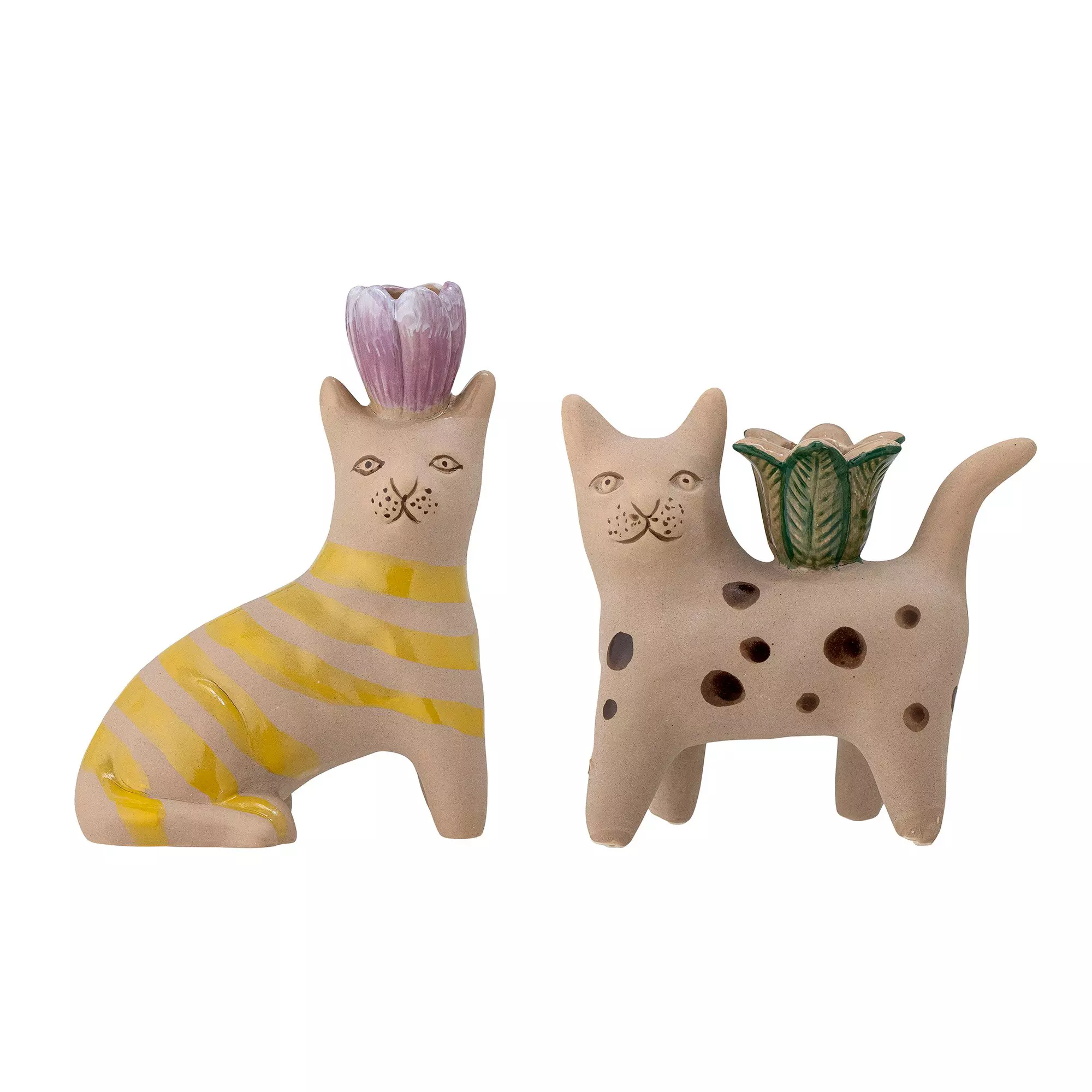 Bloomingville Set Of Mamie Cat Candlestick