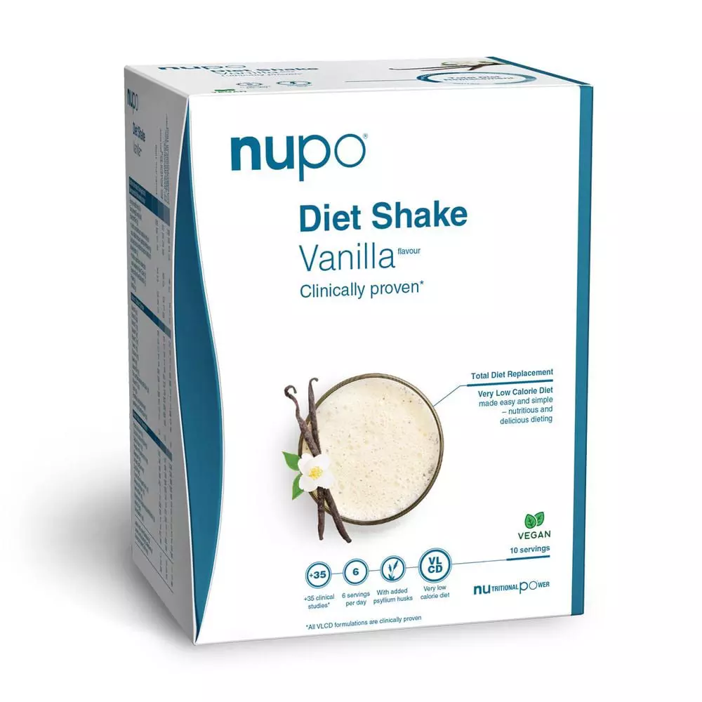 Nupo Diet Shake Vanilla Vegan Servings
