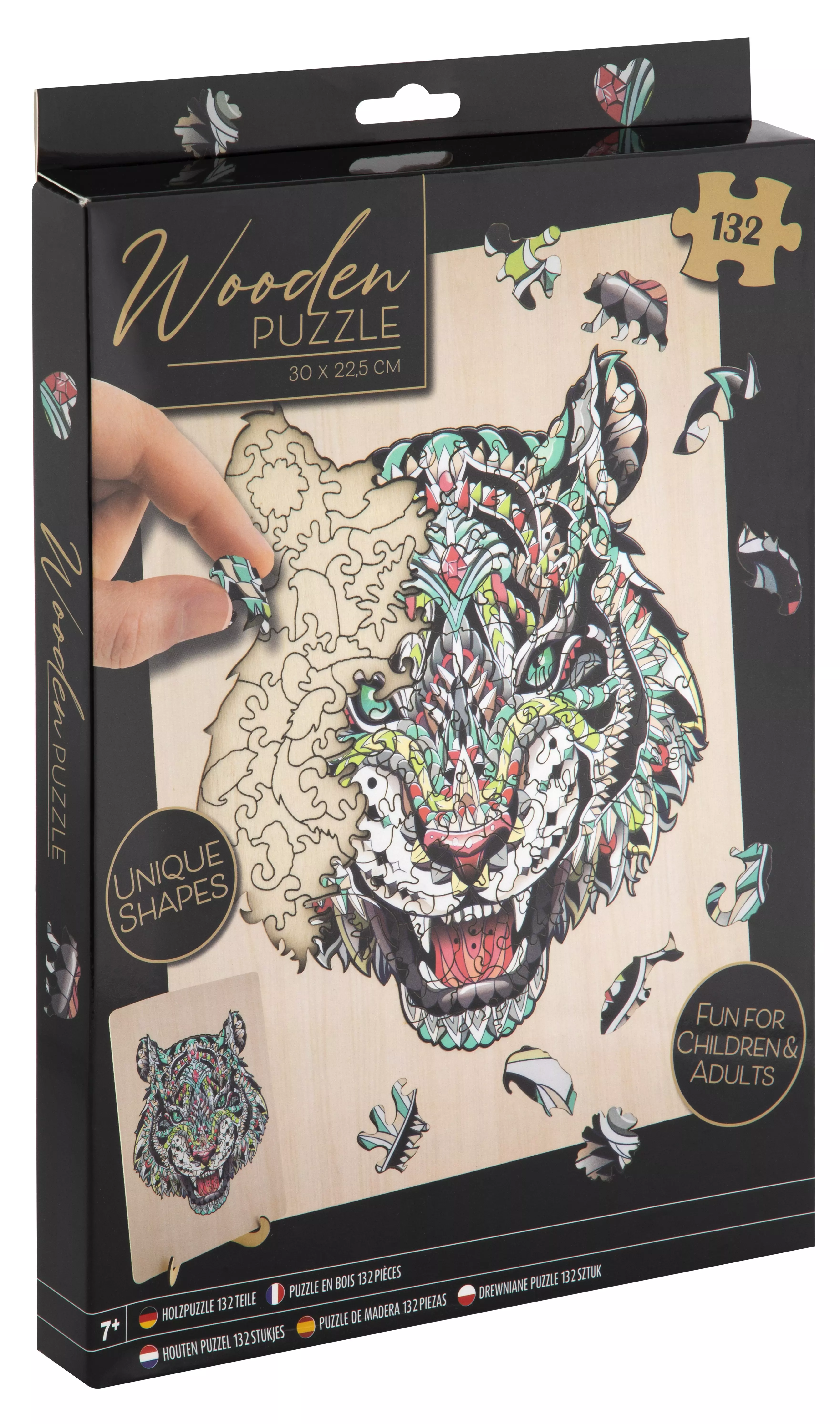 Grafix Wooden Puzzle Tiger Pcs 400062