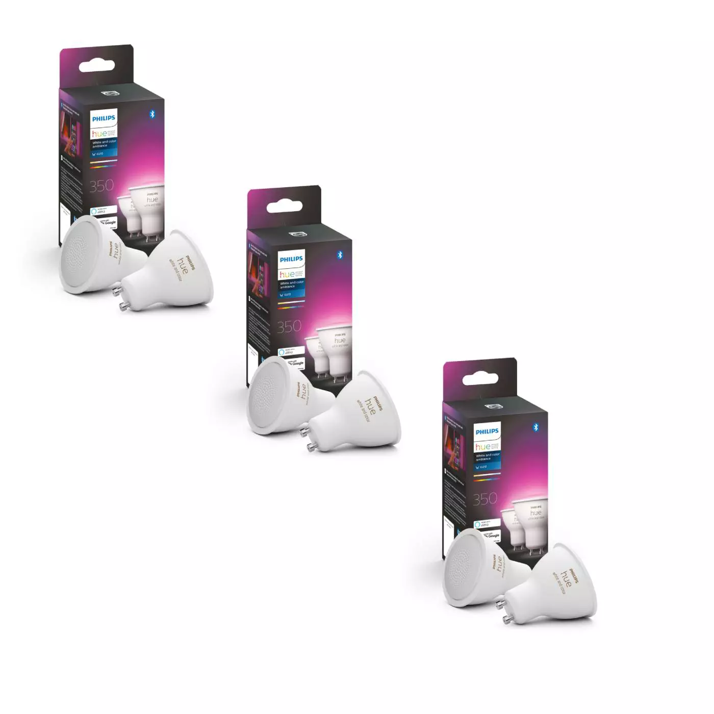 Philips Hue 3Xgu10 -Pack Color Ambiance