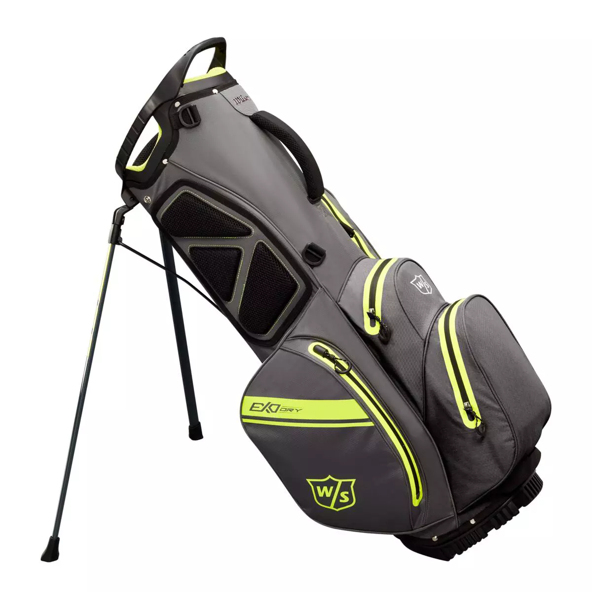 Wilson Exo Dry Stand Bag Charcoalyellow